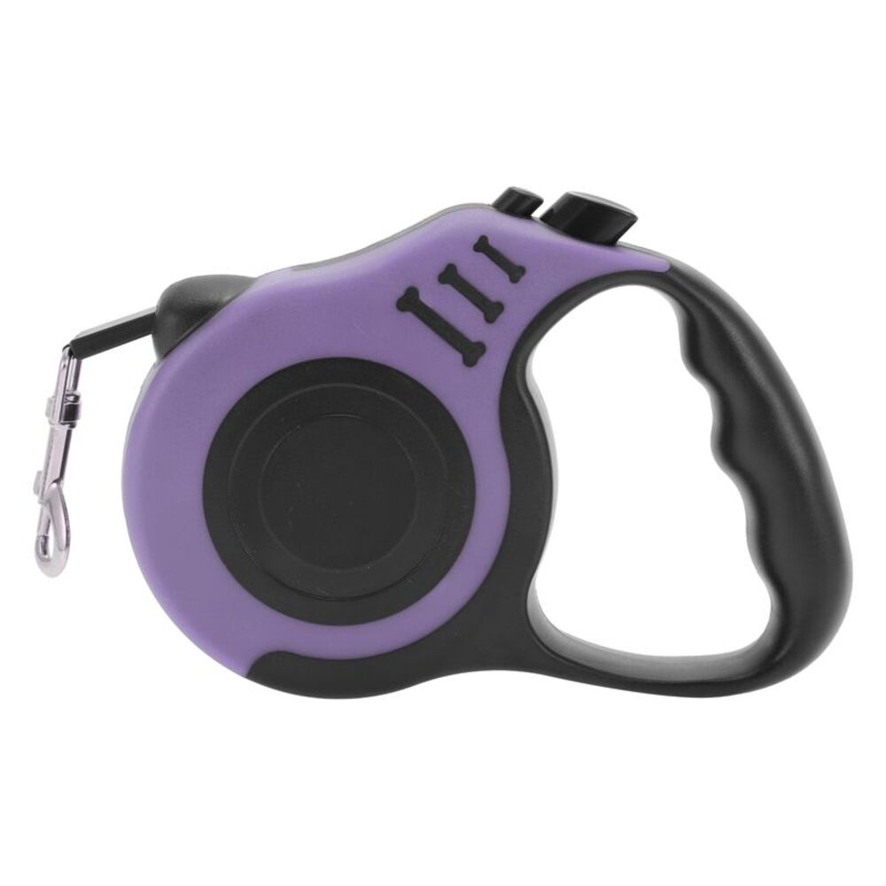 Ergonomic Retractable Pet Leash 196.85" Purple